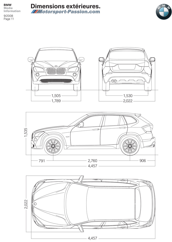 BMW X1 Dimensions