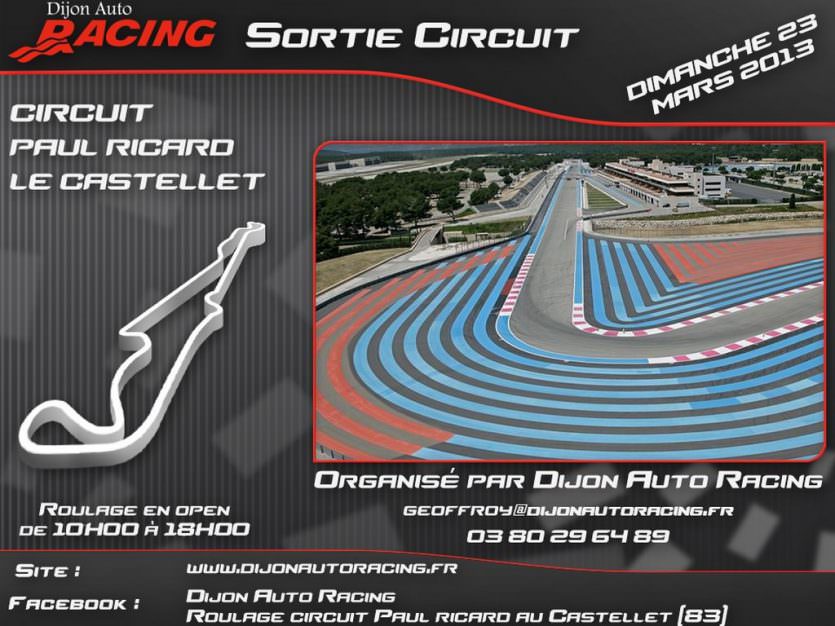 Roulage Ricard Dijon Auto Racing 1
