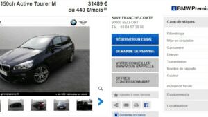 Achat BMW d'occasion modèle Active Tourer BMW occasion - Google Chrome_3