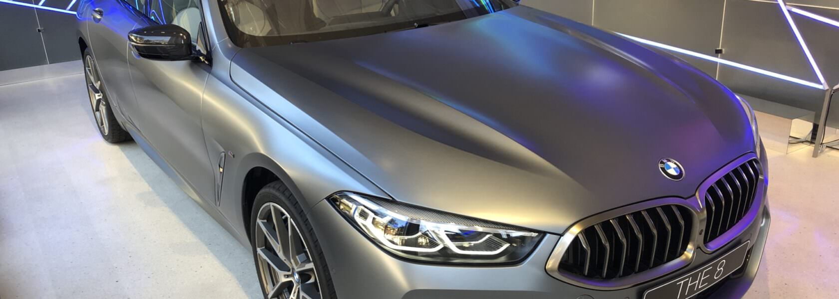 BMW Série 8 Gran Coupé Frozen Bluestone George V 2019