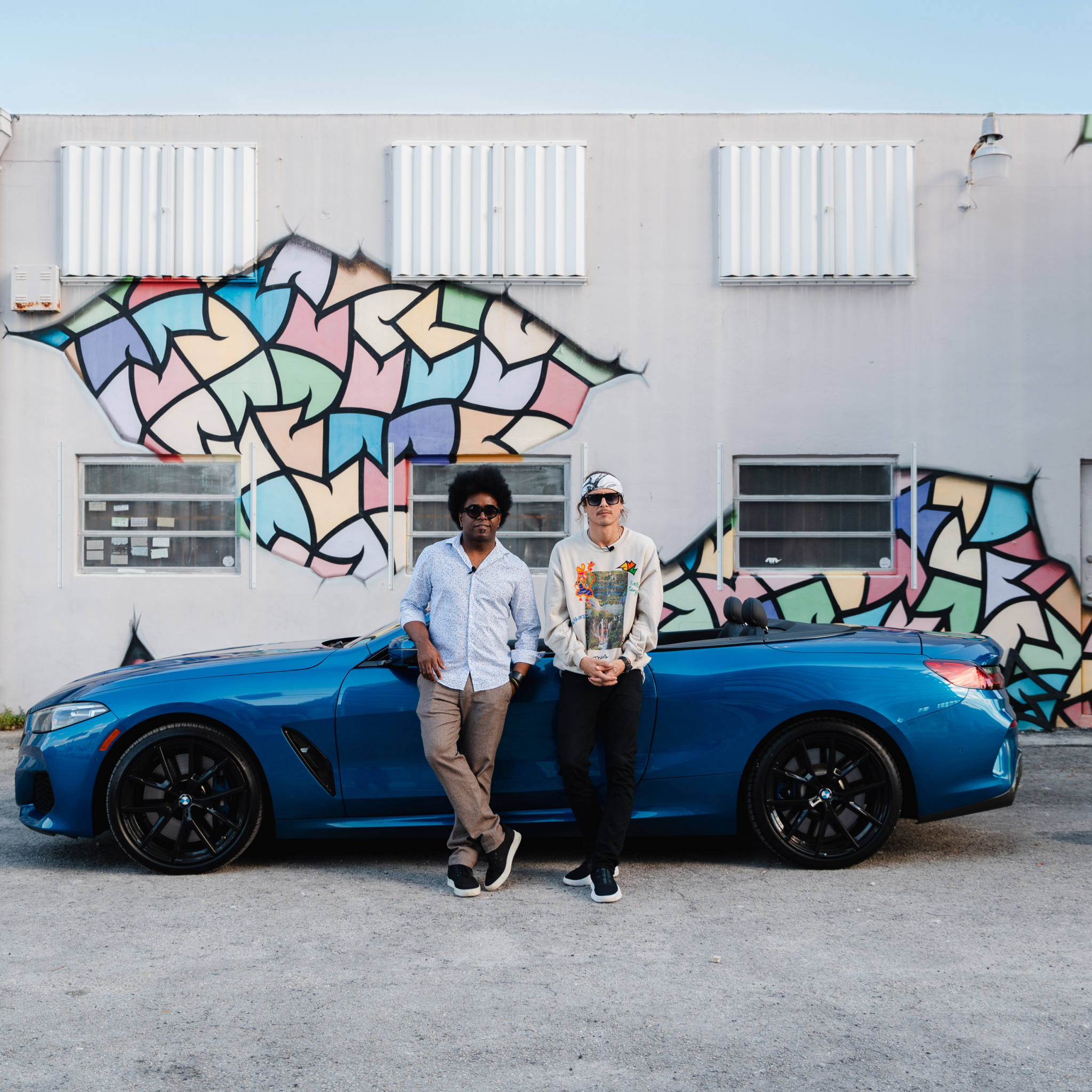 BMW M850i xDrive Cabriolet Street Art Basel Miami