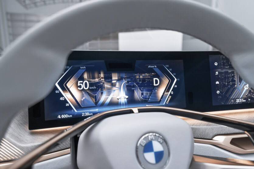 BMW Concept i4 2020 écran intérieur