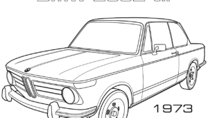 BMW 2002 Tii coloriage