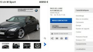 BMW Série 6 Gran Coupé F06 occasion (2)